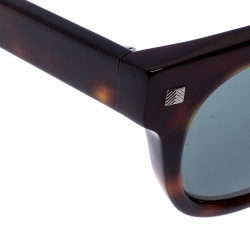 Ermenegildo Zegna Dark Havana/Smoke Grey EZ0101 Square Sunglasses