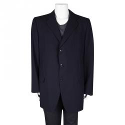 Pre Owned Ermenegildo Zegna Navy Blue Wool High Performance Blazer 6XL