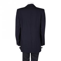 Pre Owned Ermenegildo Zegna Navy Blue Wool High Performance Blazer 6XL