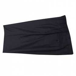Ermenegildo Zegna Couture Navy Blue Wool and Silk Regular Fit Tailored Suit L