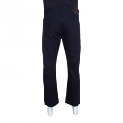 Pre Owned Ermenegildo Zegna Navy Blue Luxury Denim Slim Fit Jeans L