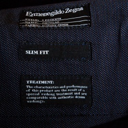 Pre Owned Ermenegildo Zegna Navy Blue Luxury Denim Slim Fit Jeans L