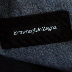 Pre Owned Ermenegildo Zegna Brown Cotton Straight Fit Trousers L