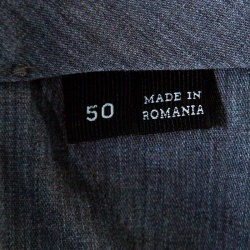 Pre Owned Ermenegildo Zegna Brown Cotton Straight Fit Trousers L