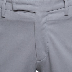 Pre Owned Ermenegildo Zegna Grey Straight Fit Tailored Trousers M