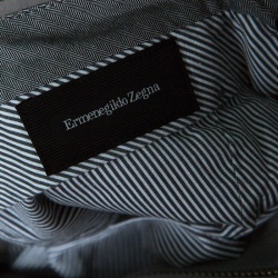 Pre Owned Ermenegildo Zegna Grey Straight Fit Tailored Trousers M