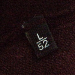 Pre Owned Ermenegildo Zegna Brown Cashseta Light Ribbed Trim V-Neck Sweater L