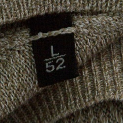 مملوكة مسبقًا سويتر ايرمنيجيلدو زينيا حواف مضلعة نمط متعرج حرير بيج L