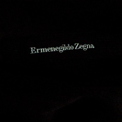 Pre Owned Ermenegildo Zegna Dark Grey Linen Jersey Polo T-Shirt S