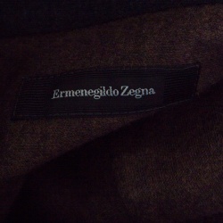 Pre Owned Ermenegildo Zegna Brown Cotton Knit Long Sleeve Polo Shirt M