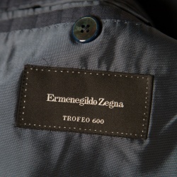 Ermenegildo Zegna Blue Striped Wool Trofeo 600 Mila Suit XXL