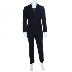 Ermenegildo Zegna Napoli Couture Navy Blue Wool Tailored Suit M