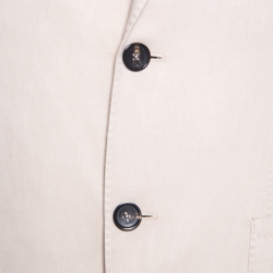 Pre Owned جاكيت بليزر إيرمنجليدو زينيا حرير وكتان مفصل M