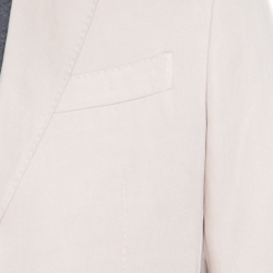 Pre Owned جاكيت بليزر إيرمنجليدو زينيا حرير وكتان مفصل M