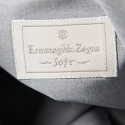 Pre Owned Ermenegildo Zegna Soft Grey Cotton Button Down Long Sleeve Shirt XL