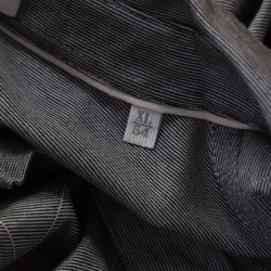Pre Owned Ermenegildo Zegna Grey Cotton Argyle Pattern Polo T Shirt XL