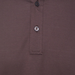 Pre Owned Ermenegildo Zegna Cocoa Brown Cotton Short Sleeve Polo T Shirt XL
