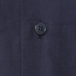 Pre Owned قميص ايرمنيجيلدو زينيا قصه مجسمة قطن مغزول أزرق كحلي M