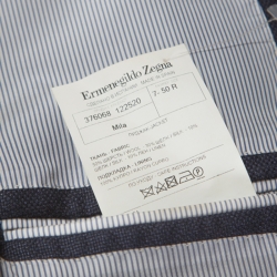 Pre Owned جاكيت بليزر ايرمنجيلدو زينيا ميلا قصه مجسمة صوف أزرق كحلي L