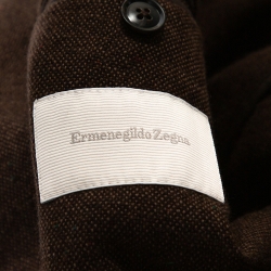 Pre Owned Ermenegildo Zegna Brown Cashmere Three Buttoned Jacket L