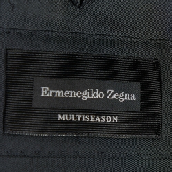 Ermenegildo Zegna Charcoal Grey Striped Wool Mila Suit XXL
