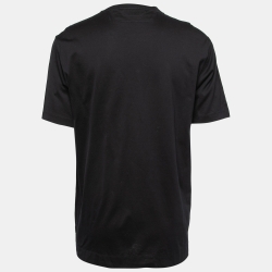 Zegna Black Jersey Crew Neck T-Shirt L