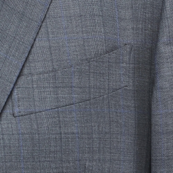 Ermenegildo Zegna Grey Checked Wool Blend Suit M