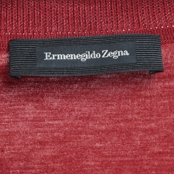 Pre Owned Ermenegildo Zegna Red Jersey Cotton T-Shirt XL