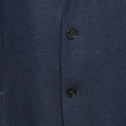 Pre Owned Ermenegildo Zegna Navy Blue Elastic Knitted Jersey Jacket 4XL