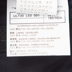 Pre Owned Ermenegildo Zegna Black Synthetic Patch Pocket Detail Button Front Jacket XL