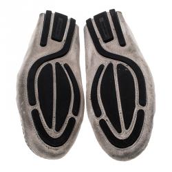 Pre Owned حذاء قيادة لوفرز إيرمنجليدو زينيا سويدي رصاصي مقاس 41