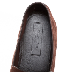 مملوكة مسبقًا حذاء لوفرز ايرمنيجيلدو زينيا اسولا سويدي بنية مقاس 44