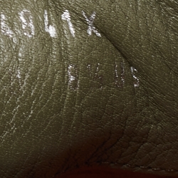 Pre Owned Ermenegildo Zegna Olive Green Denim Triple Stitch Low Top Sneakers Size 42.5