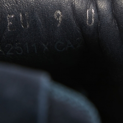 Pre Owned Ermenegildo Zegna Blue Suede Low Top Sneakers Size 43