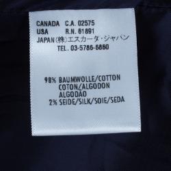 Escada Contrast Piped Navy Blazer S