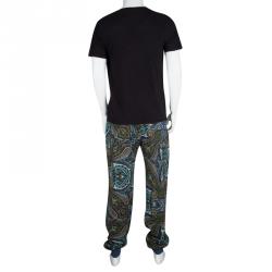 Pre Owned Etro Multicolor Paisley Printed Jersey Jogger Pants 3XL