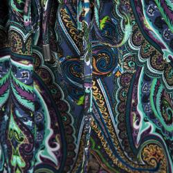 Pre Owned Etro Multicolor Paisley Printed Jersey Jogger Pants 3XL