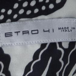 مملوكة مسبقًا Etro Multicolor Floral Printed Cotton Long Sleeve Button Front Shirt L