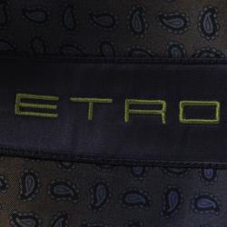 Pre Owned Etro Purple Textured Wool Blend Tailored Blazer M