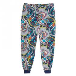 Pre Owned Etro Multicolor Printed Jersey Jogger Pants XL