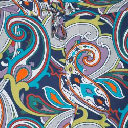 Pre Owned Etro Multicolor Printed Jersey Jogger Pants XL