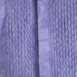 Pre Owned قميص إيترو قطن بنفسجي بيزلي بأكمام طويلة أزرار أمامية S