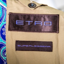 Pre Owned Etro Multicolor Paisley Printed Cotton Superleggera Minerva Blazer L