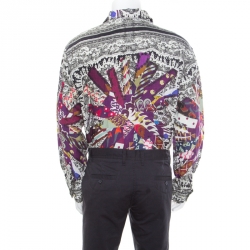 Pre Owned Etro Multicolor Printed Linen Long Sleeve Button Front Tom Regular Fit Shirt XL