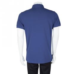 Pre Owned Etro Blue Short Sleeve Polo T-Shirt L