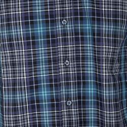 Pre Owned قميص إيترو كاروهات متعددة الألوان بأكمام طويلة أزرار أمامية M