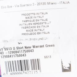 Pre Owned قميص إيترو كتان وردي مورد مطبوع بأكمام طويلة أزرار أمامية XL