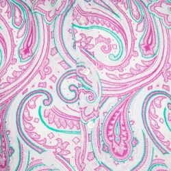 Pre Owned Etro Pink Paisley Printed Linen Long Sleeve Button Front Shirt XL