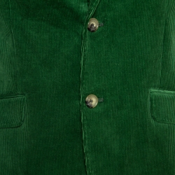 Pre Owned Etro Green Corduroy Tailored Superleggera Blazer XL