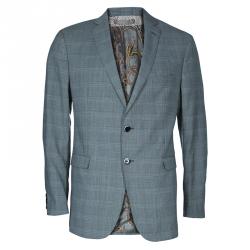 Pre Owned Etro Men's Gray Wool Suit XL